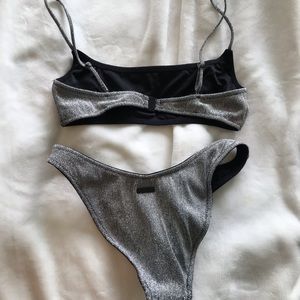 sparkly triangl bikini